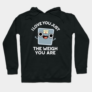 I Love You Just The Weigh You Are Funny Weighing Scale Pun Hoodie